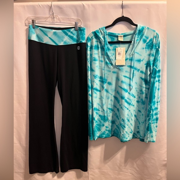 Balance Collection Pants - Marika Tie-Dye Hoodie Matching Pants Balance Collection Womens Size Large NWT